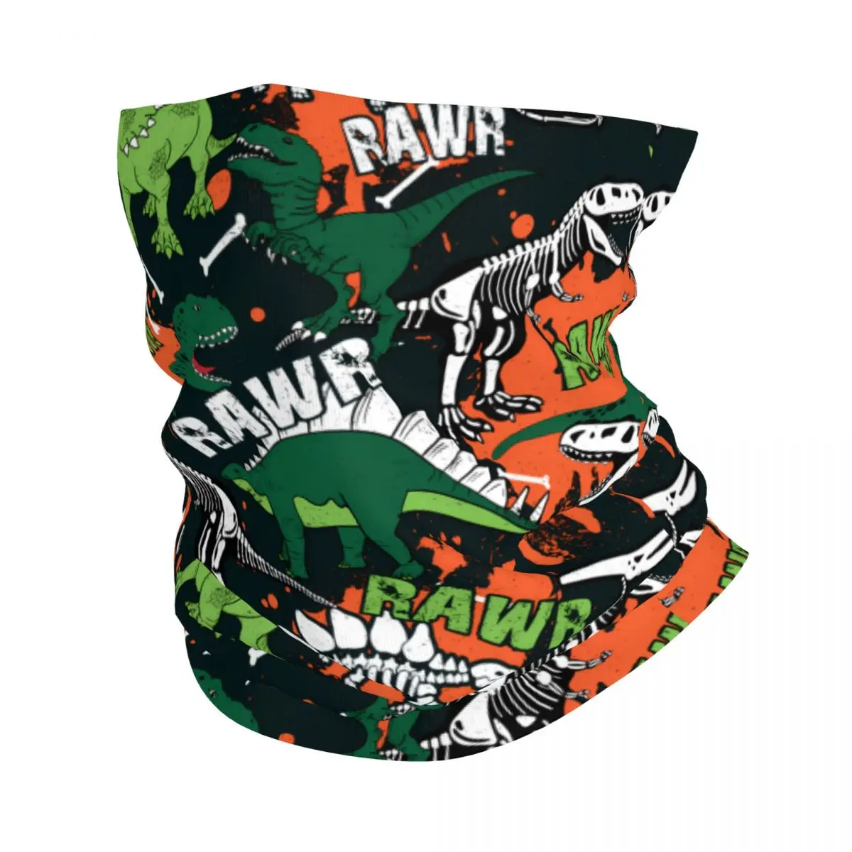 Pawr Dinosaur Thin Bandana Neck Gaiter Pawr Dinosaur Wrap Scarf Headband Neck Cover