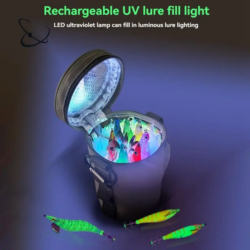 a28f-uv-イカジグ補助光アキュムレータイカルアー海釣りアクセサリーイクライト充電器釣り用品