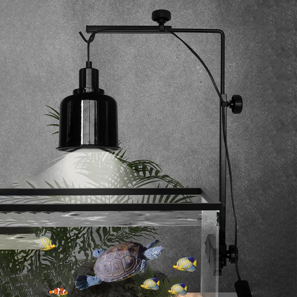 

Reptile Heat Lamp Fixture Adjustable Bracket Turtle Basking Lamp Support Fish Tank Aquarium Light Stand Accessory