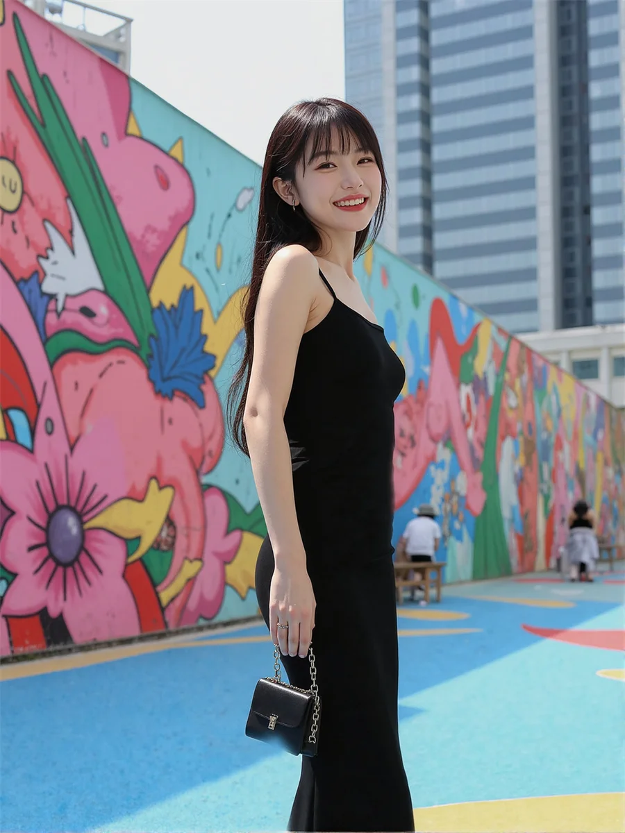 فساتين نسائية تتجه فستان طويل غمد طول الكاحل فتحة جانبية فتحة عالية انقسام انقطاع انقطاع ثقوب مجوفة #6