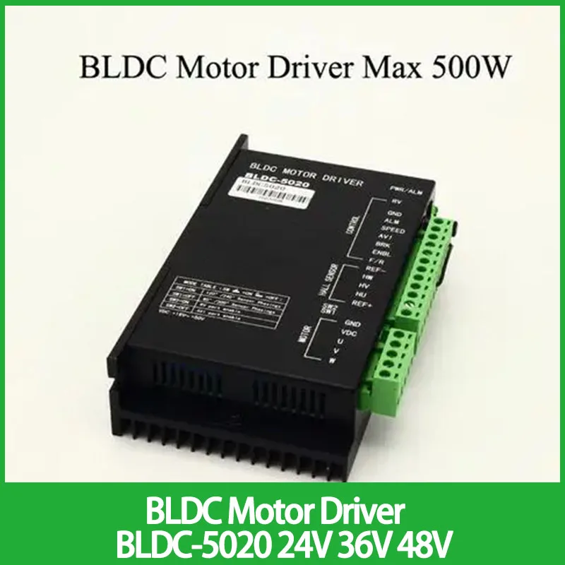 BLDC Motor Driver BLDC-5020 24V 36V 48V DC Without Motor Brushes 500w Voltage Range 24-50V DC Speed Controller