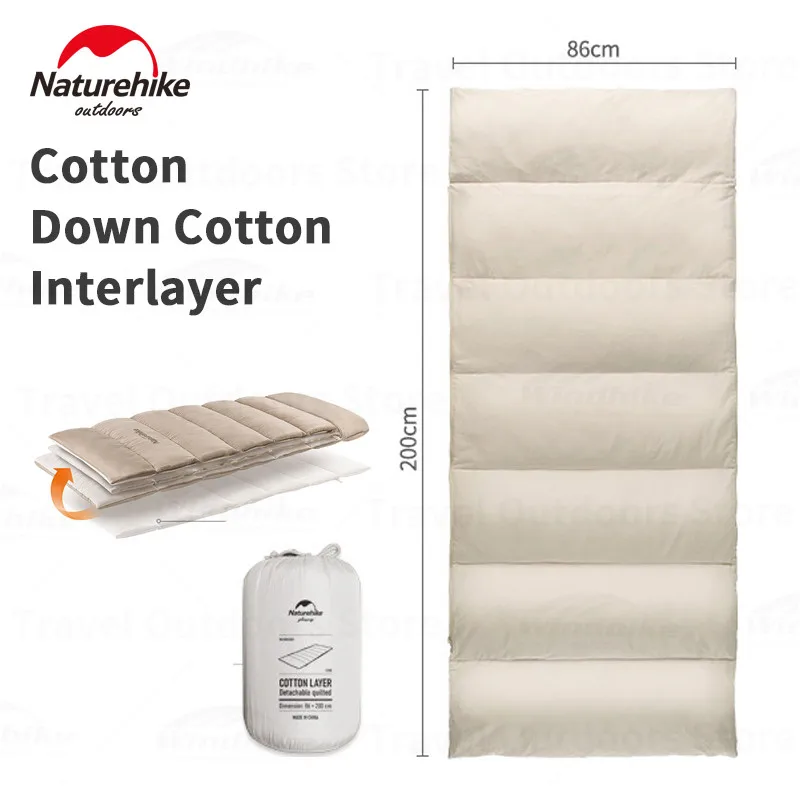 

Naturehike E200 спальный мешок аксессуар часть хлопок/вниз хлопок прослойка утолщение хлопок кусок согревающий нет спальный мешок