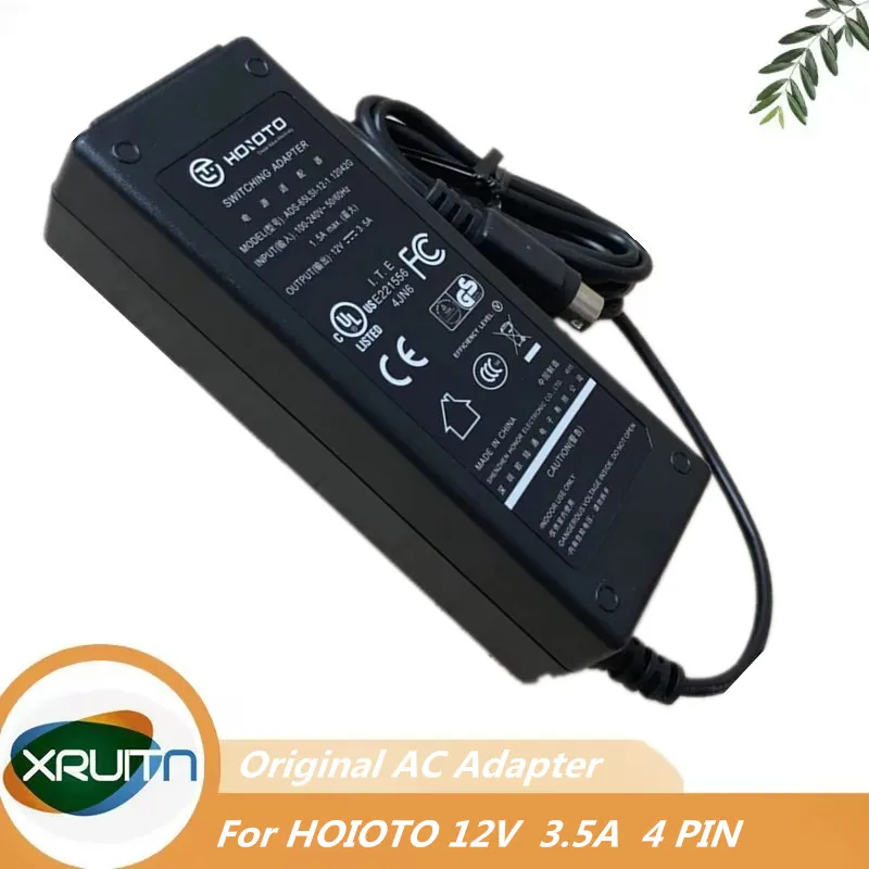 Original AC Adapter Charger For HOIOTO ADS-65LSI-12-1 12042G 12V 3.5A 3A 42W 4PIN Hikvision Switching Power Supply