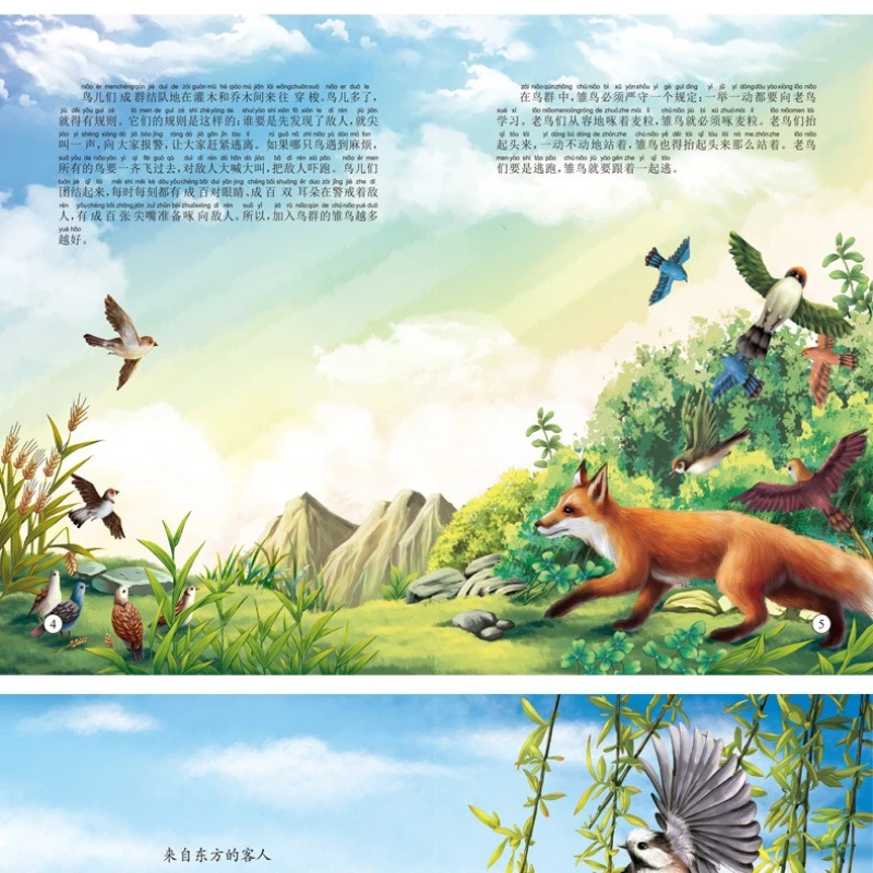 Forest Newspaper Color Picture Book Storybook for 3-6 Year Old Children's Science Popularization Picture Book