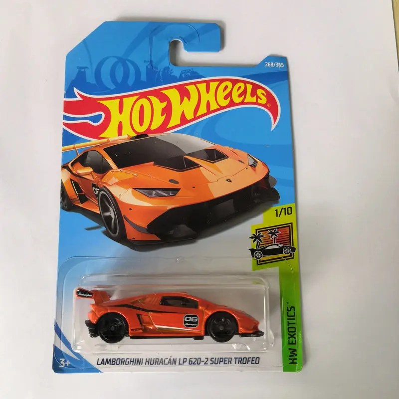 2018-268 HOT WHEELS 1:64 LAMBORGHINI HURACAN LP 620-2 SUPER TROFEO diecast car model gifts