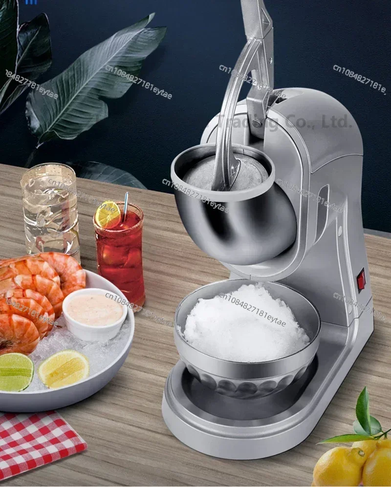 80kg/h Commercial Ice Crusher Electric Shaved Ice Machine milk tea shop small ice Maker