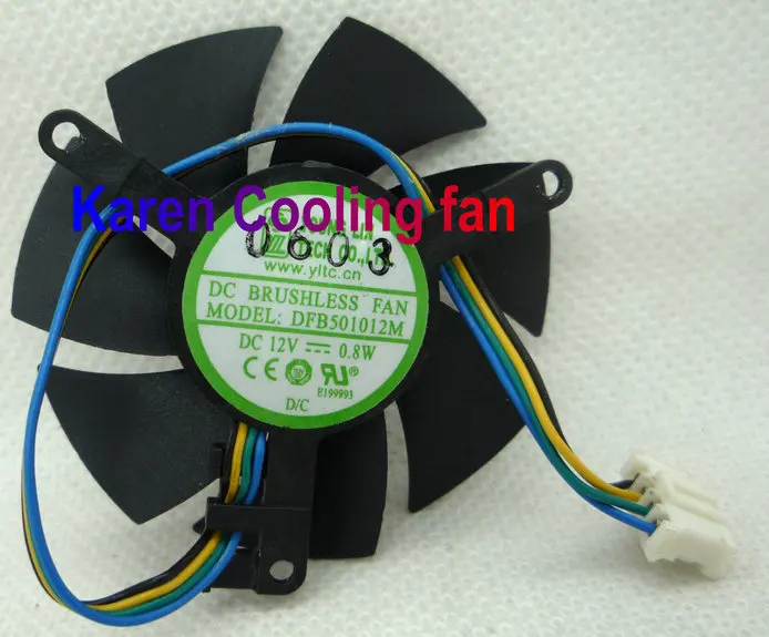 FONSONING DFB501012H DFB501012M 5010 12v 0.8w graphics card dual ball cooling fan