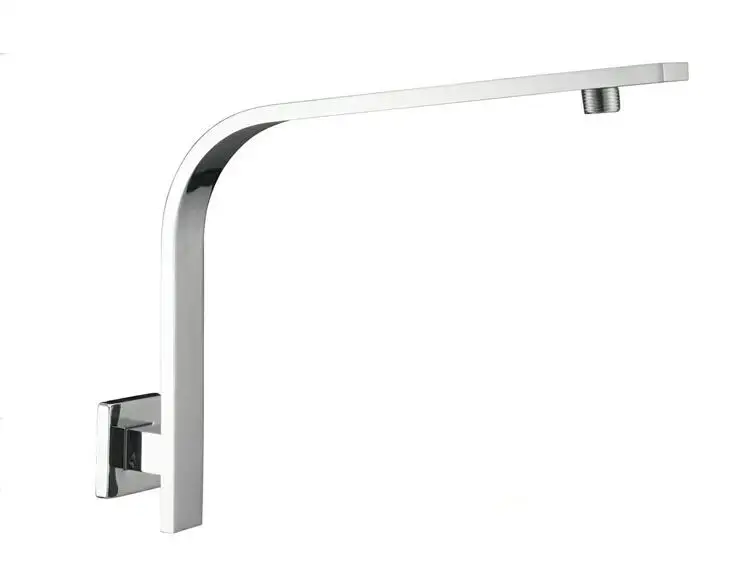 Brass GOOSENECK Square black or Gunmetal gray or chrome Rain shower Wall Mounted shower head shower arm SA005-1