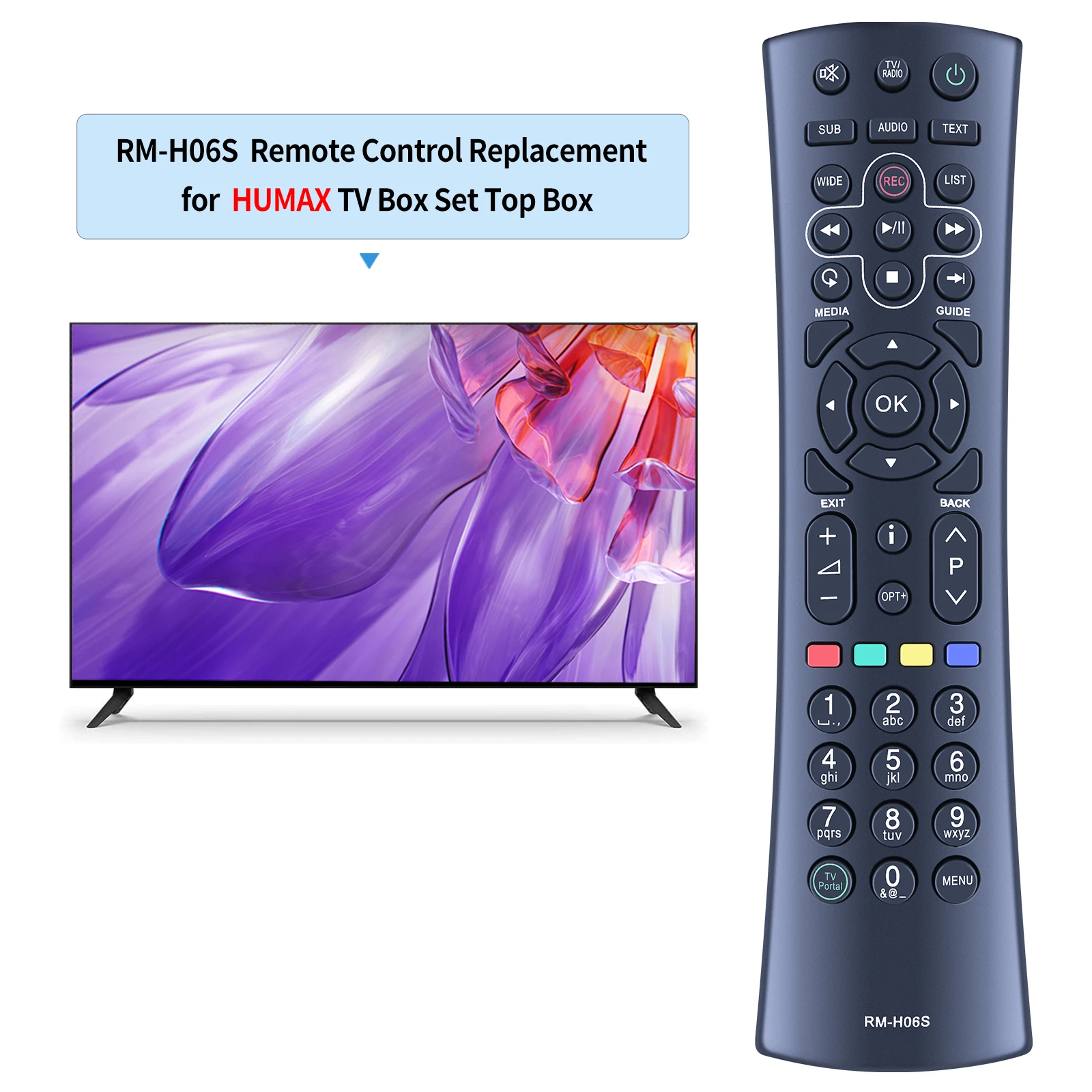 For Humax RM-H06S PVR Remote For HDR-1800T Freeview+ HD Recorder