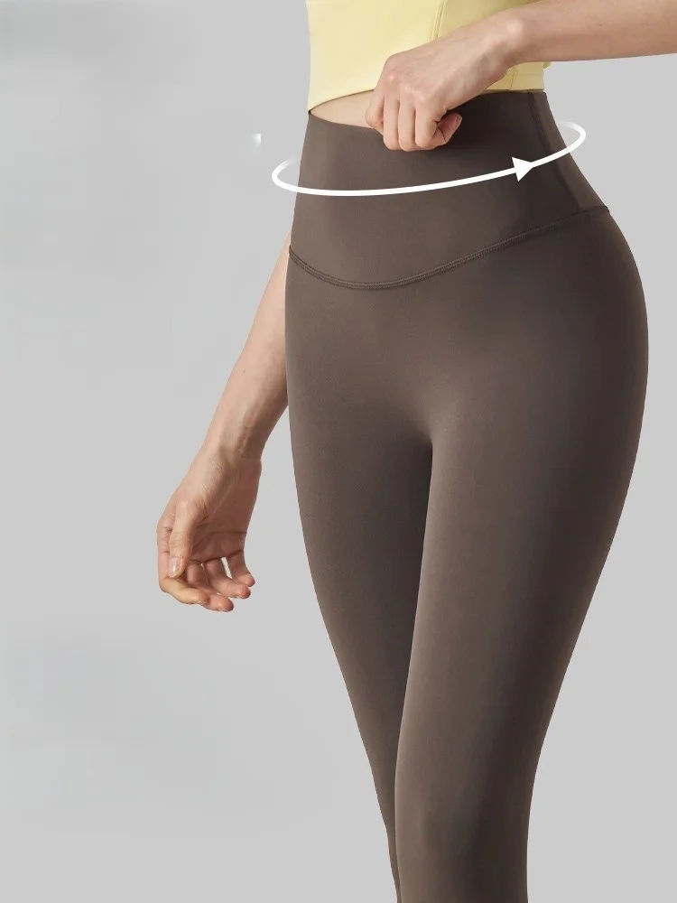 

Yoga Pants Tight Women Ladies Butt Lifted Spring Autumn Unlined Tightens V Buttocks Tone Slim Fit Ins Goth Absorbent Sweat Skin