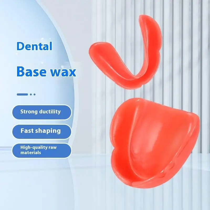 

~1Pair U-Shape Dental Rim Model Base Plate Wax Hard And Soft Occlusal Wax Denture Casting Bite Block Dentistry Lab Material
