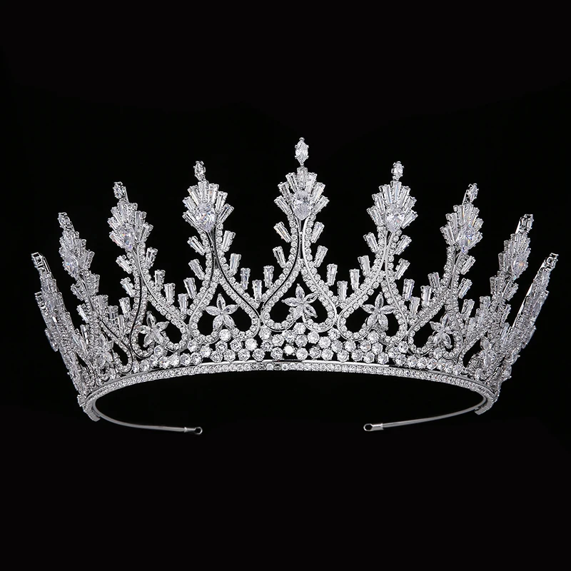 

Crown HADIYANA Trendy Wedding Hair Accessories Rhinestone Bridal And Crowns Women Princess Head Jewelry BC5992 New Year Gift