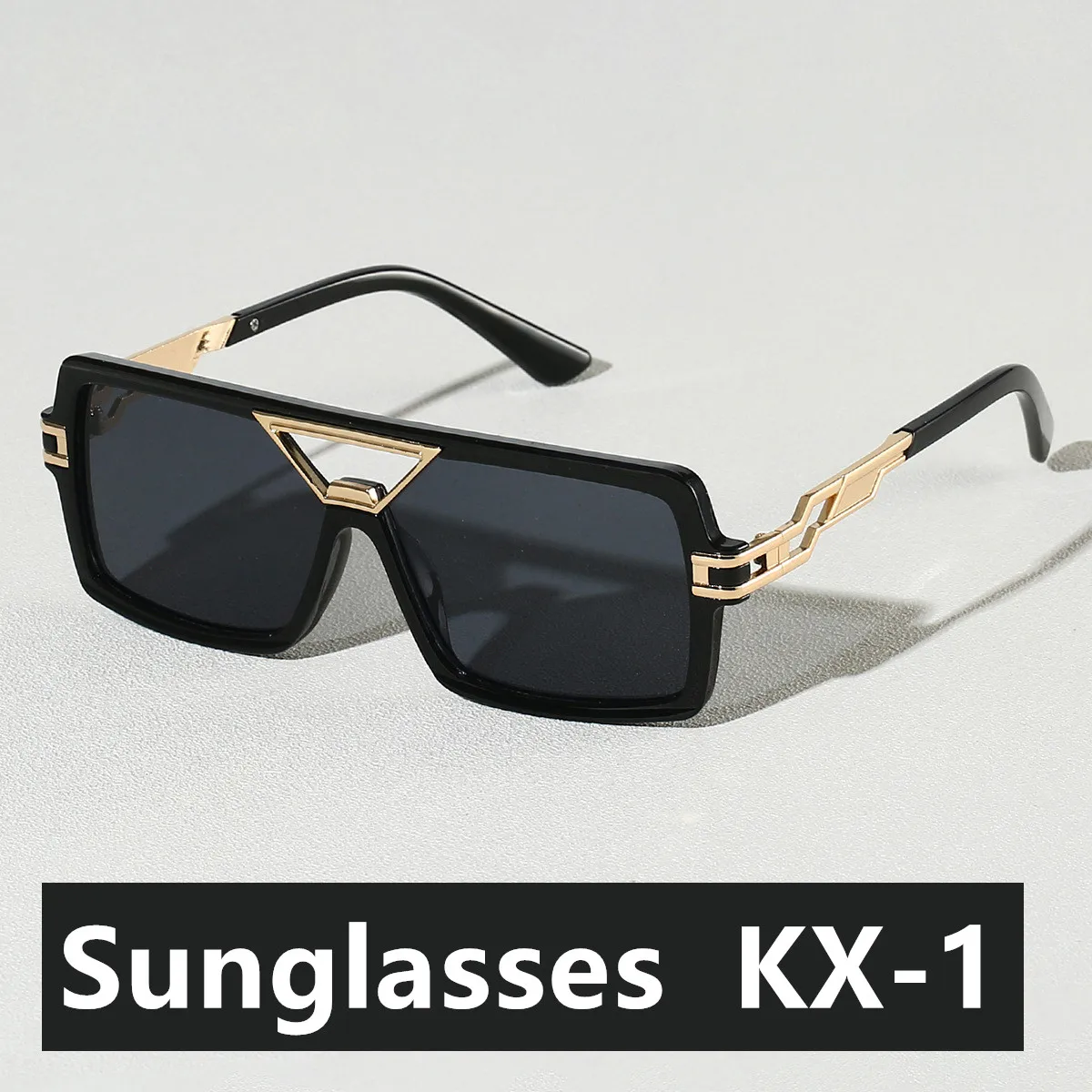 2026 neue Mann Frau Sonnenbrille Mode Vielseitige Trend Sonnenbrillen UV400 Farbe Blockieren Hohe Qualität Doppel Strahl Design Sonnenbrille – Detail 1