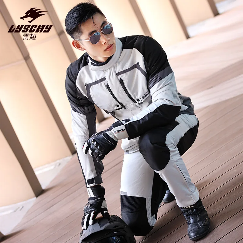 

LYSCHY Motocross Jacket Autumn Winter Waterproof Warm Inner Liner Motorcycle Riding Clothing Anti-Fall Off-Road Jacket RallySuit