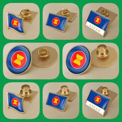 दक्षिण पूर्व एशियाई राष्ट्र संघ आसियान ध्वज ब्रोच बैज लैपल पिन 10 best sales राष्ट्र लीग पैच - №6