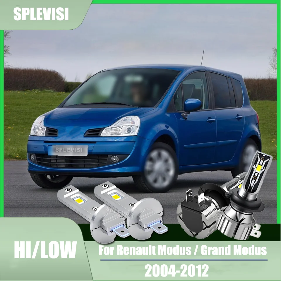 

Easy to Replace H1 H7 LED Headlights High Low Beam For Renault Modus / Grand Modus 2004 2005 2006 2007 2008 2009 2010 2011 2012