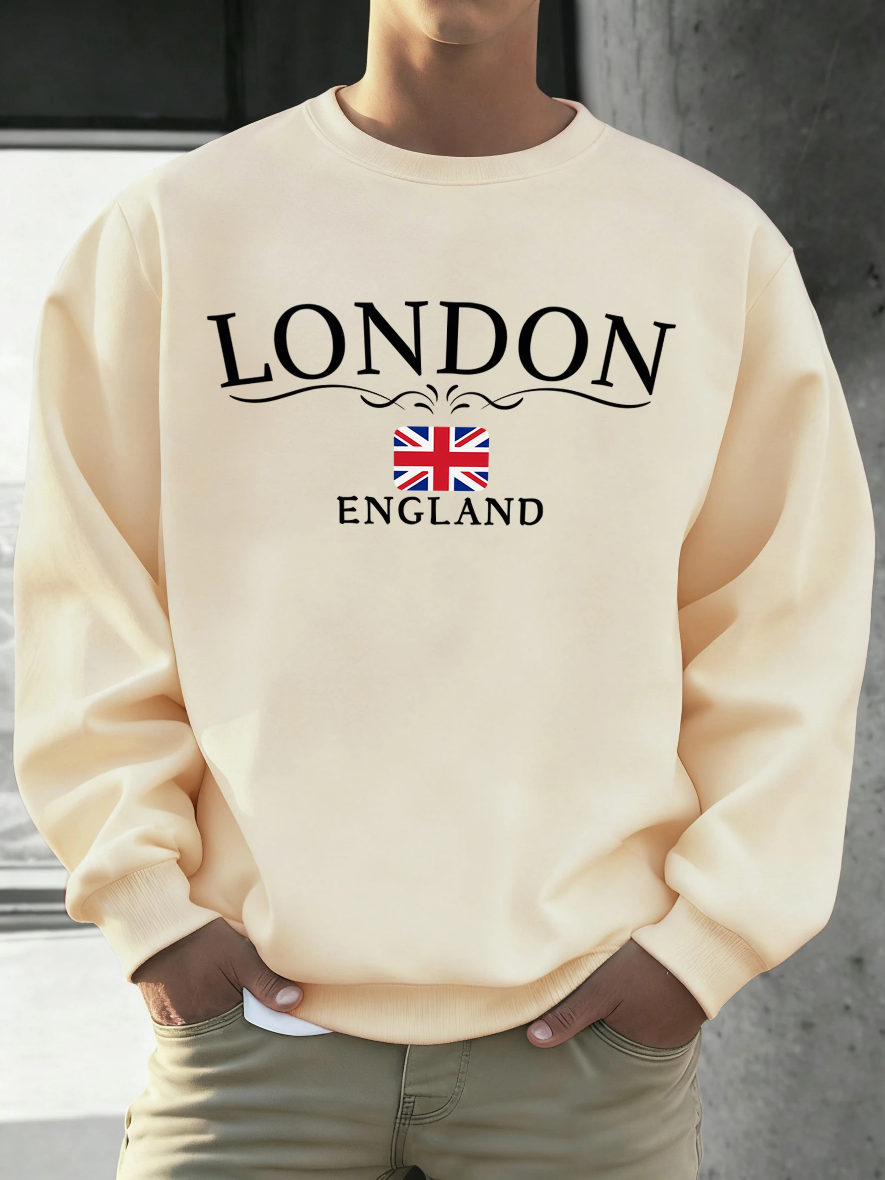 Winter Clothing London - London England Flag Print Sweatshirt For
