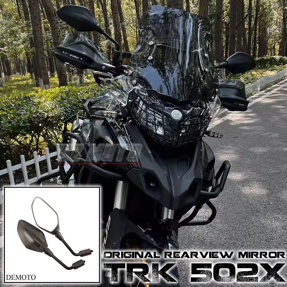 

A Pair Rearview Mirror Motorcycle Plastics and Metals Motorbike Side Mirrors Clear Vision for Benelli TRK502 TRK502X BJ500GS-5D