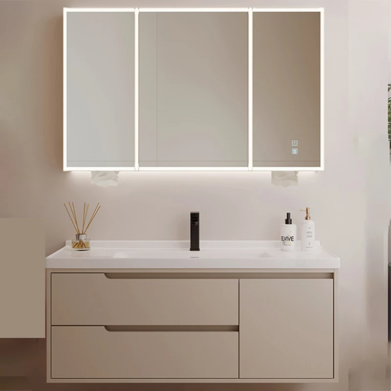 

Bathroom Vanity Sink Cabinet Washbasin Kit Mirrors Multifunction Home Furniture Corner Luxury Storage Column Narrow Casa Arredo