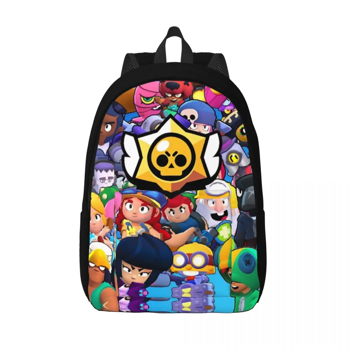 

Fashion Video Game for Teens Student School Bookbag Braws-Star Canvas Daypack Elementary High College Sports