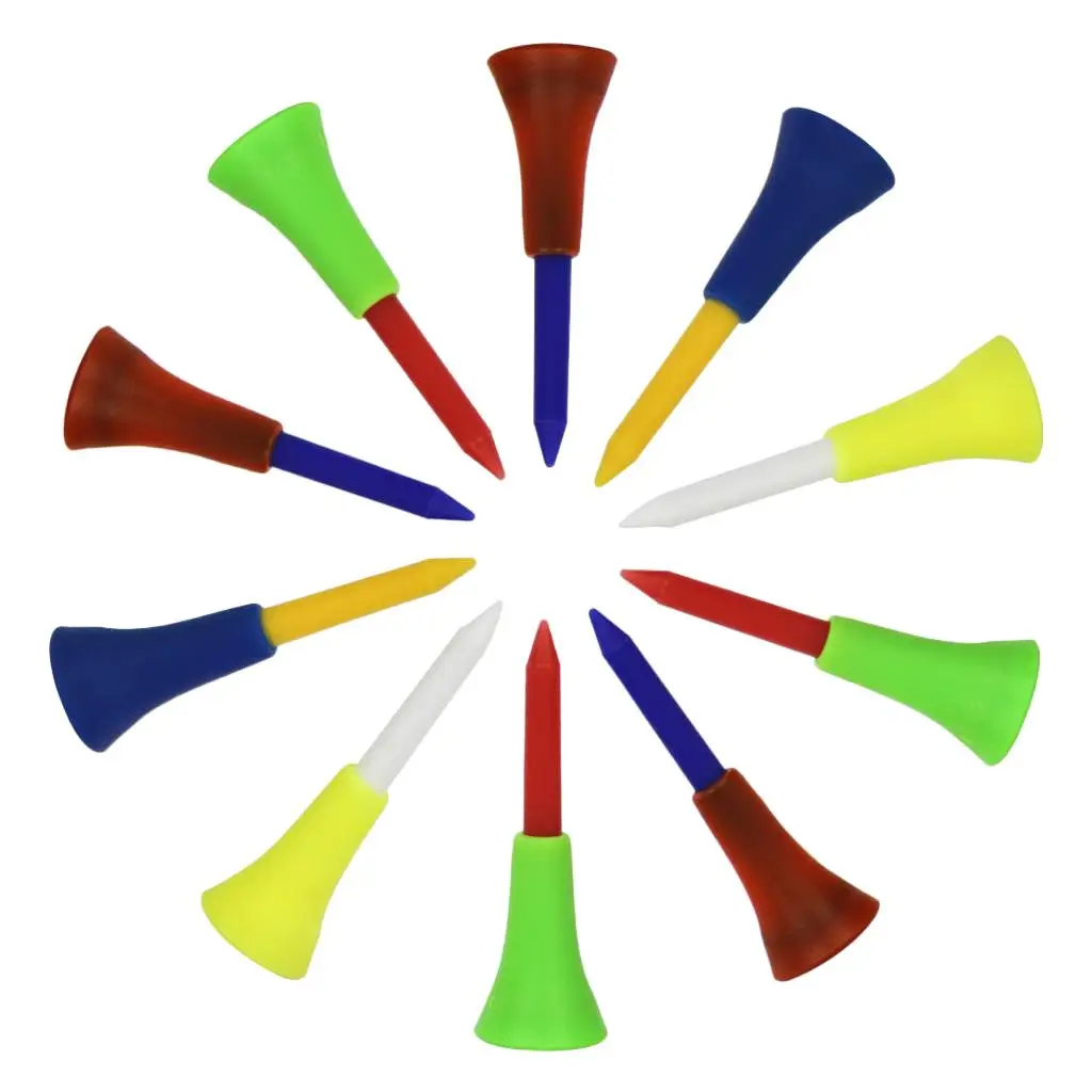 

Golf Accessories Durable Double Tees Rubber Top Easy Insert Loss Prevention for Practice Golf Game