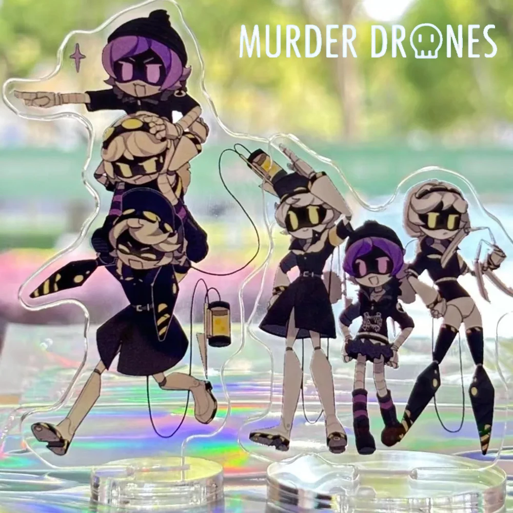 Anime Murder Drones Uzi N V Cosplay Standing Plate Acrylic Stand Cartoon Figure Desk Decoration Fashion Ornament Accessories