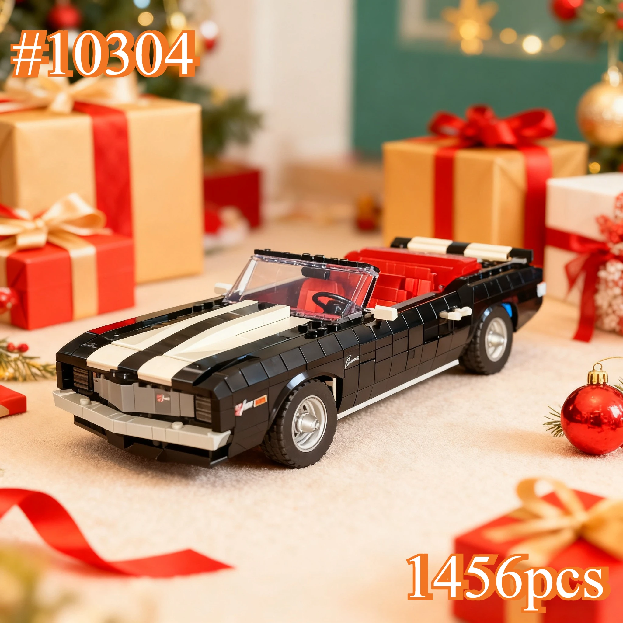 

Classic Retro Car Model 10304 Building Blocks Sets Compatible with Legoed Particles Suitable for Christmas Gifts 1456pcs