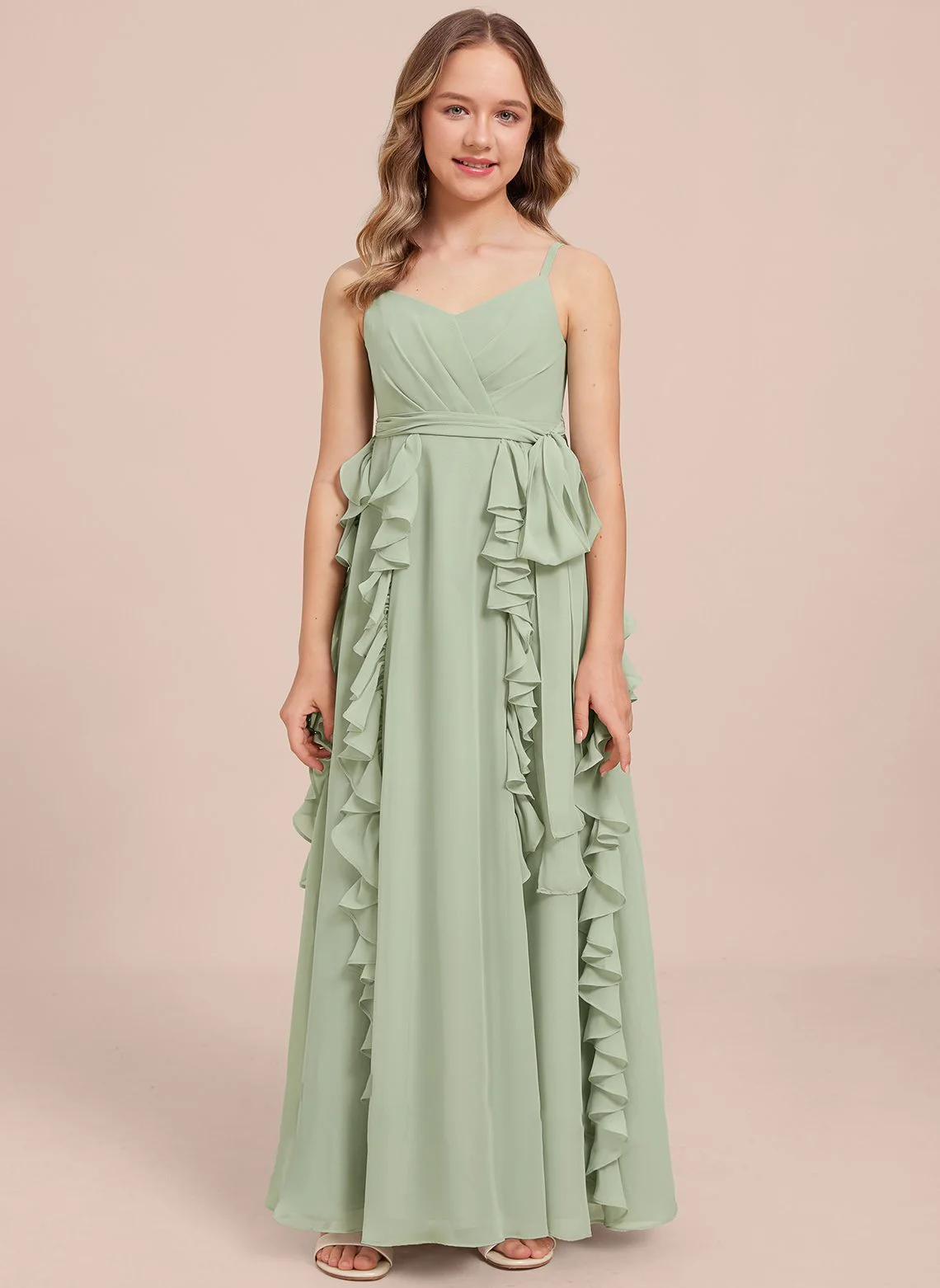 

Girls Spaghetti Strap Wedding Dress Birthday Dress Teen Dress Christmas Dress Holiday Dress Evening Dress Concert Dress/Custom