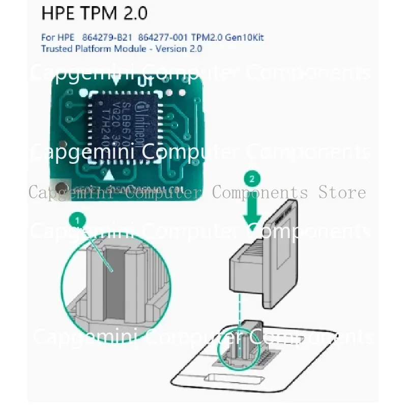 1pcs TPM 2.0 Trusted Platform Module Board Module For HPE 812119 -001 745821 -001