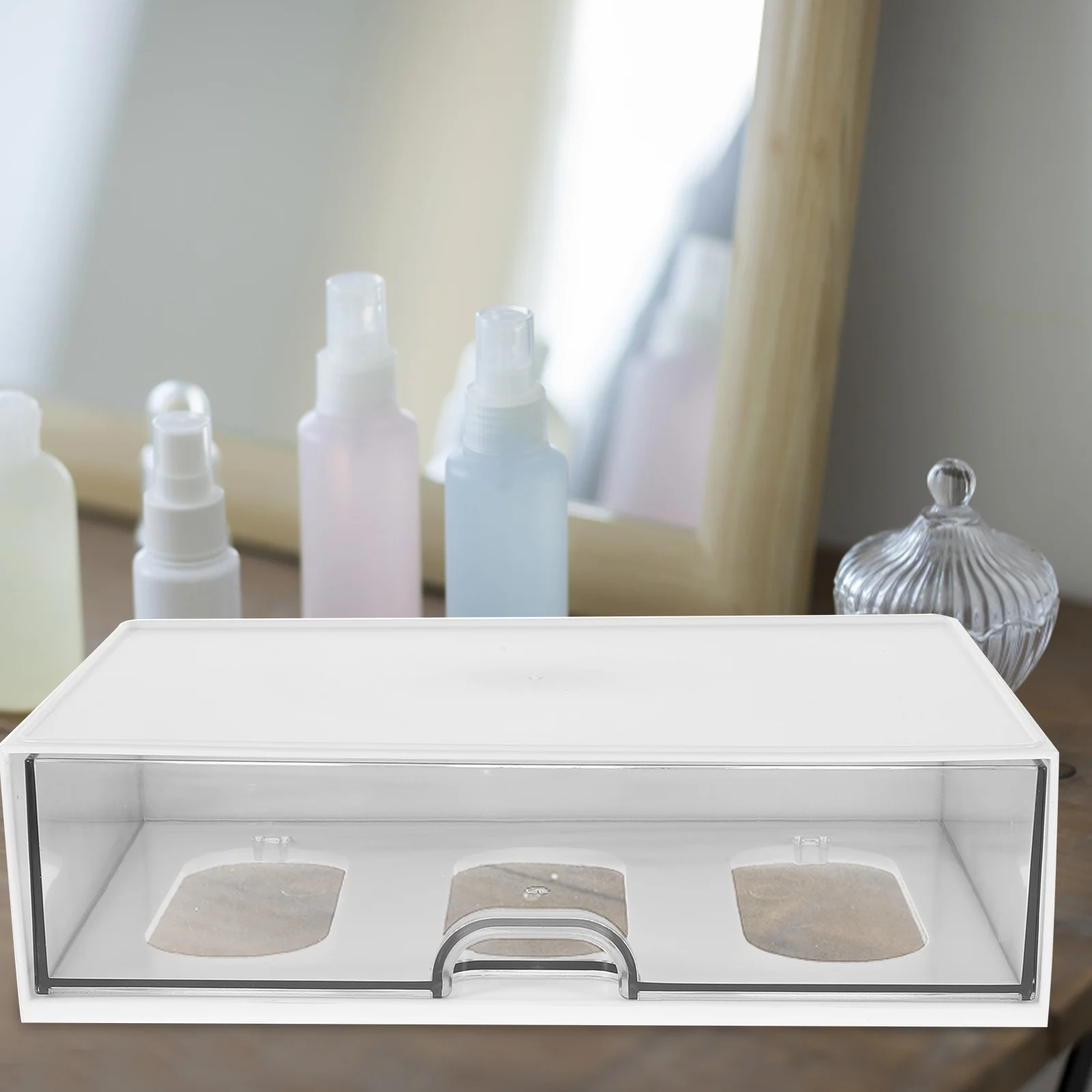 

Desktop Organizer Storage Box Single Layer Large Capacity Desk Organizer For Office Stationery Sundries Drawer Type