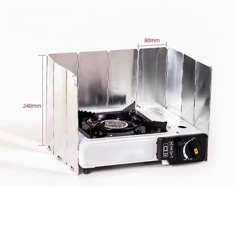 

Outdoor Windshield Cassette Stove Camping Stove Windshield Gas Stove Windshield Cover Magnetic Card