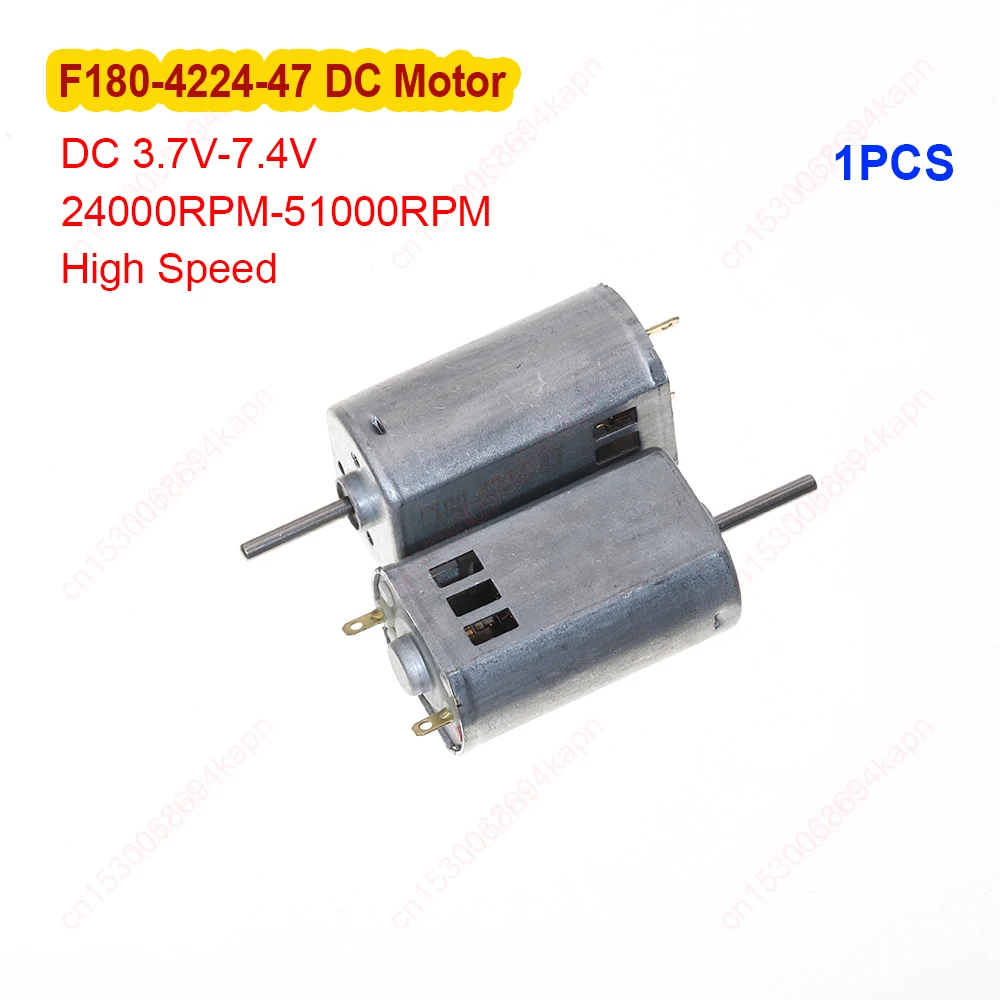 Mini F180-4224-47 High Speed Aircraft Motor DC 3.7V 5V 7.4V Carbon Brush Strong Magnetic Motor for Aircraft Car Ship Model