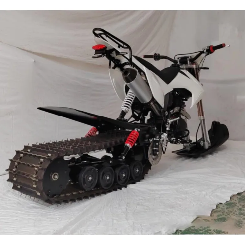 Tracked Off-Road Motorcycle Snow Bike Winter Snowmobile Sled All-Terrain Dual-Use Sand Snow Adult Gas 4-Stroke Dirt Motorbike