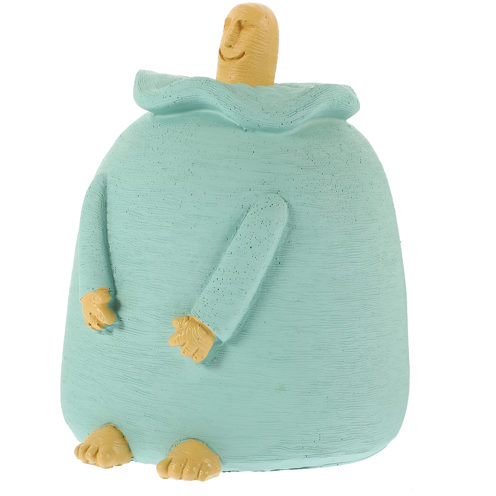 

Finger Statue Resin Crafts Blue Color Office Home Decor Gifts Commemorate Resin Ornaments Creative Figurines