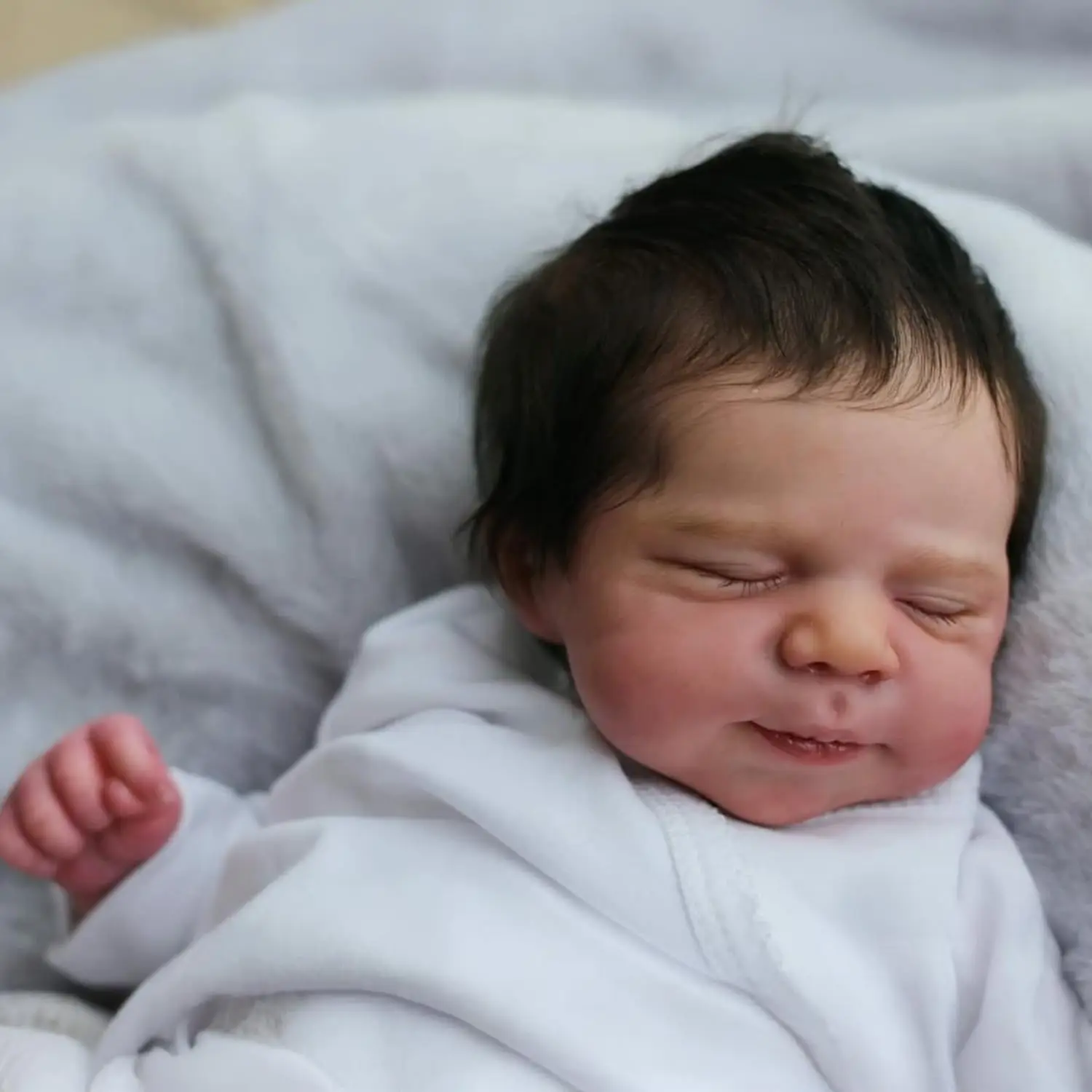 19INCH Full Vinyl Reborn Baby Doll Pascale Real Iife Silicone Reborn Dolls Multiple Layers Painting 3D Skin with Visible Veins