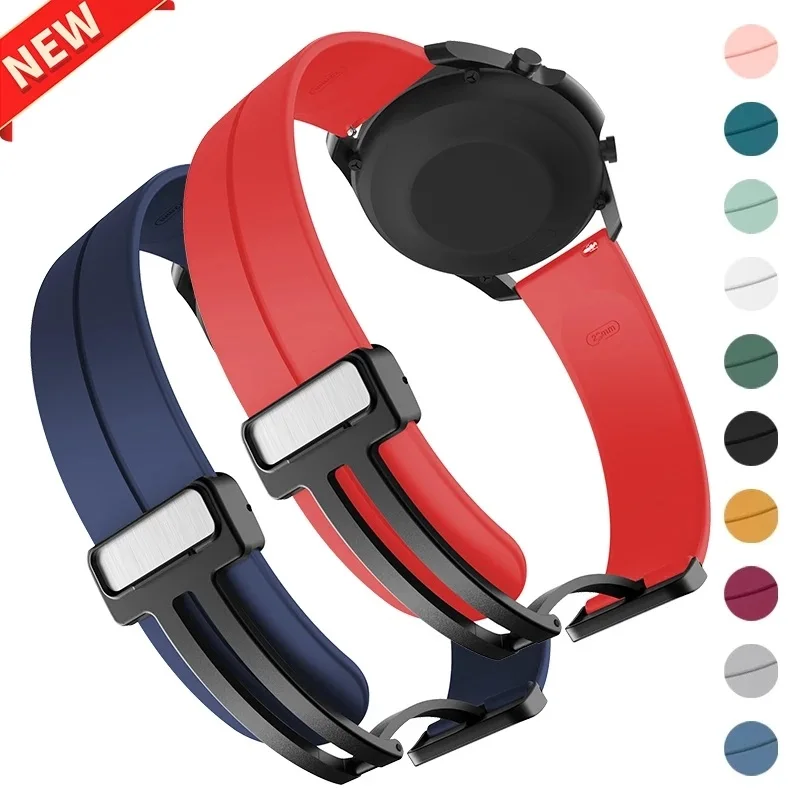 Cinturino con fibbia magnetica in Silicone per Huawei Watch Fit New SE 2 3 Fit2 cinturino sportivo con cinturino morbido Color caramella