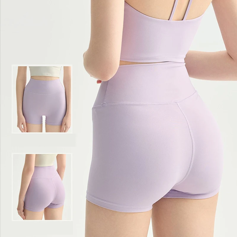 LK'SOFUNY YOGA SHORTS WOMEN HIGH WAIST PEACH HIP LIFTING WORKOUT GYM SHORTS SKIN-FRIENDLY BARE FEEL PILATES TRAINING SHORTS