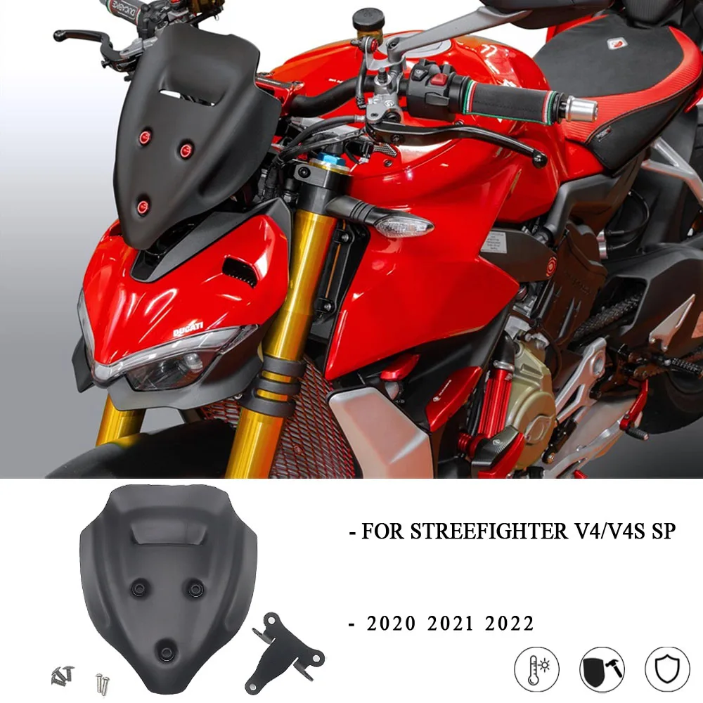 

New Windscreen For DUCATI Streetfighter V4 V4S V4 S V4SP 2020 2021 2022 Windshield Viser Baffle VIsor Wind Deflectors