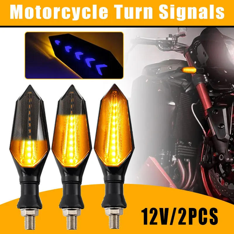 Rhyming 12V Universal-Blinkerleuchte, links und rechts, wasserdicht, LED-Motorradleuchte, mattschwarz, Zubehör, Ersatz
