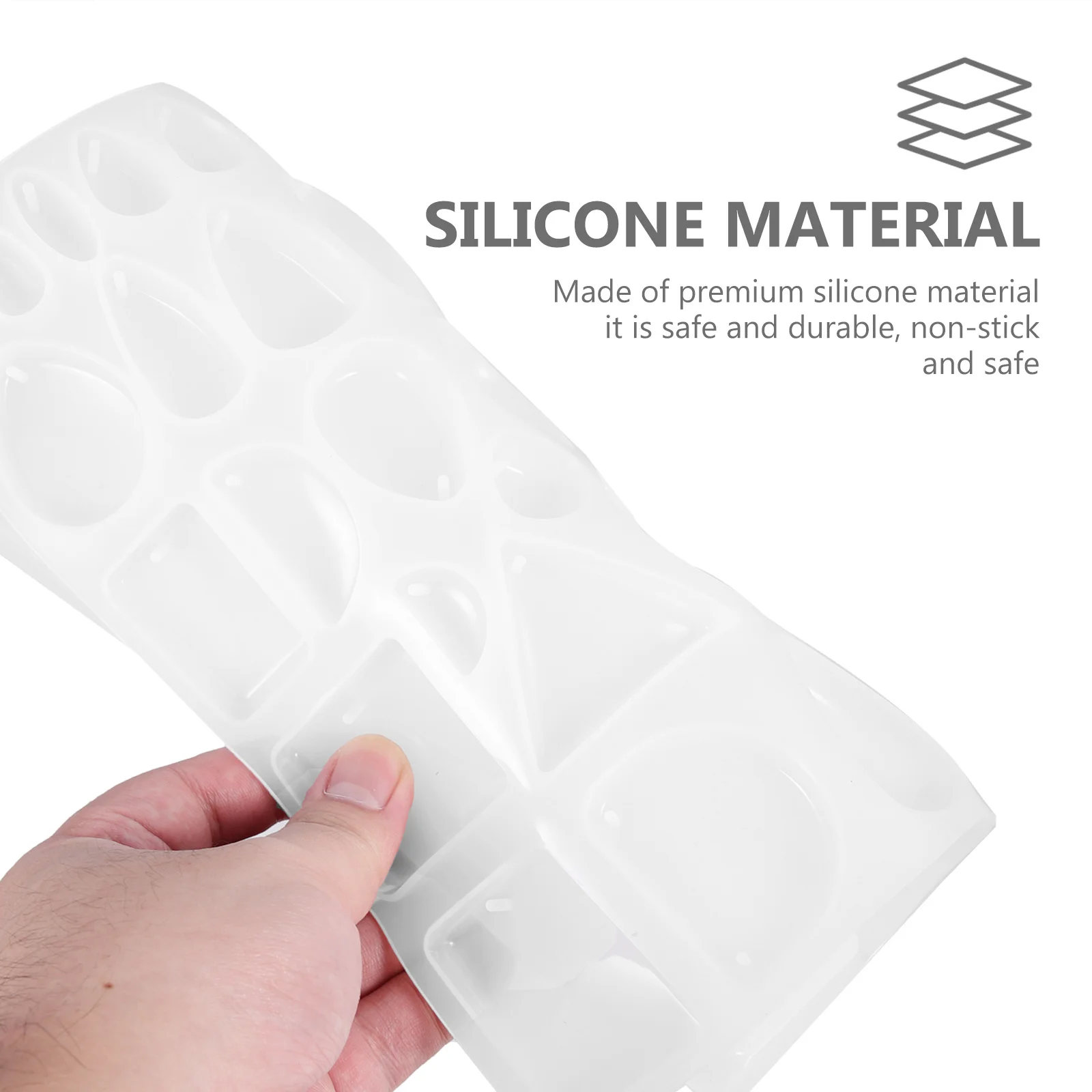 

Silicone Pendant Mold for DIY Crystal Epoxy Crafts Smooth Non-Stick Easy Demolding Jewelry Making Mold for Necklace Key Chain