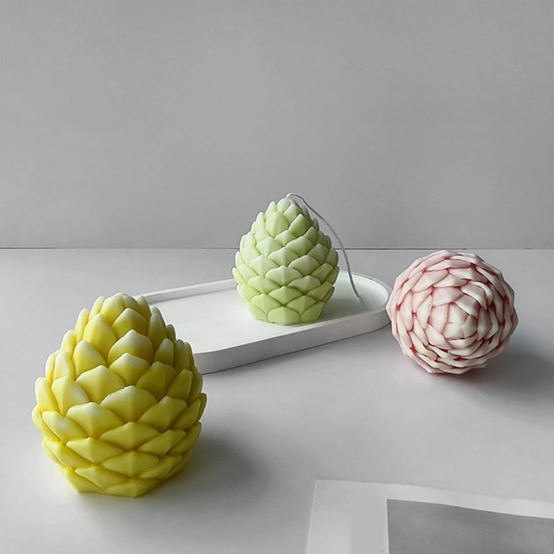 3D Pine Cone Silicone Mold DIY Soap Plaster Epoxy Making Resin Mold Craft