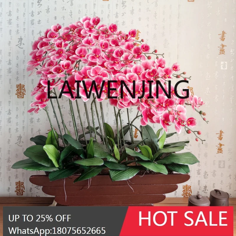 Phalaenopsis Emulational Flower Decoration Living Room Entrance Decorative Plastic Flower New Home Gift