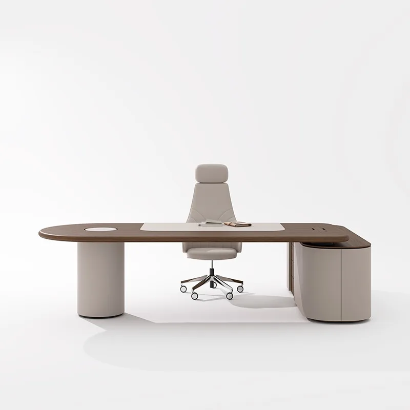 Executive Luxury L-Shaped Office Desk High-Class Design for Comfort and Style