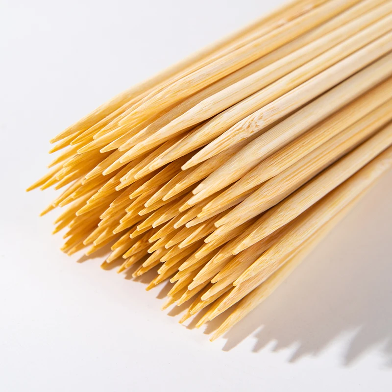 100 قطعة من أسياخ الشواء المصنوعة من الخيزران للاستعمال مرة واحدة من HeY LiLac - ناعمة ومرنة لأعواد شواية الشواء الخارجية #6