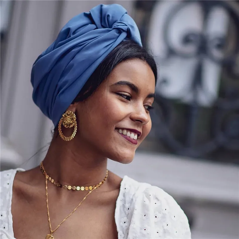 Sombrero de turbante Vintage francés para mujer, Bandana femenina, diadema, cubierta de cabello para mujer, envolturas para la cabeza para mujer,