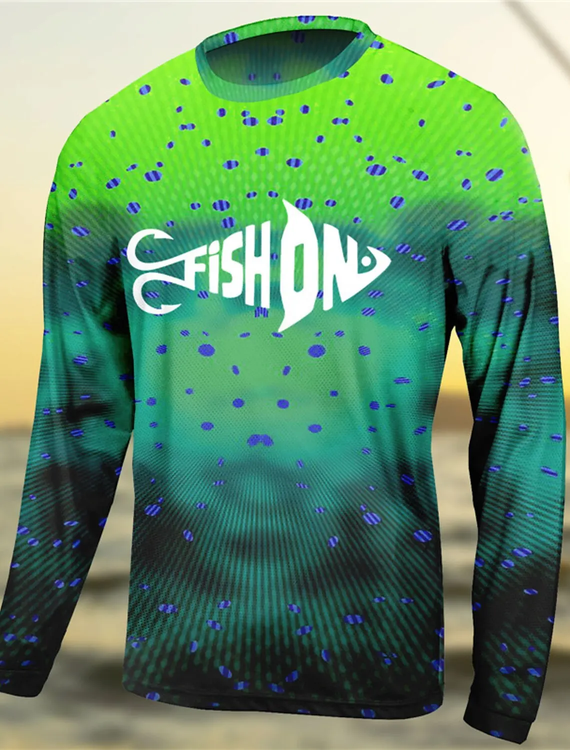 قميص صيد السمك للرجال في الهواء الطلق بأكمام طويلة للحماية من الأشعة فوق البنفسجية، مسامي، سريع الجفاف، خفيف الوزن، فتل العرق، صيد السمك في الصيف والربيع