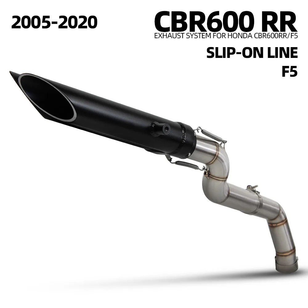 

Для Honda CBR600RR F5 2005-2020 мотоциклетная выхлопная труба, модифицированный глушитель средней трубы без шнуровки с комплектом трубок DB Killer Escape Racing