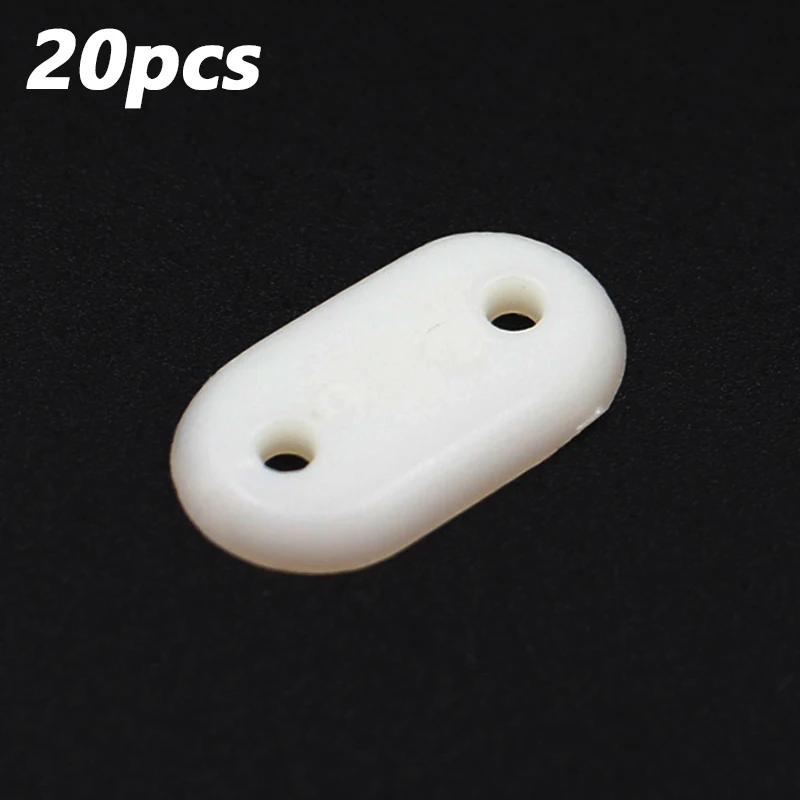 Sparkhobby L21 * W10mm * H2mm Plastic Material Round Plastic Flat Tablets White For will Model Airplane the Landing Gear Fixed