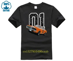 General lee charger paul kuras man's t-shirt car moto tee clothes