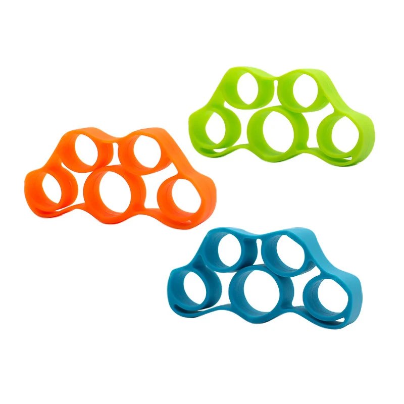 3PCS Hand Grip Strengthener Finger Exerciser Physical Therapy Bands Resistance Relaxing Toys For Anxiety Kids And Adults